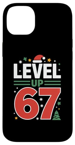 LEVEL UP 67 �N���X�}�X 67�� �a���� ���x���A�b�v �Q�[�}�[ ���e ���� �X�}�z�P�[�X iPhone 14 Plus �p