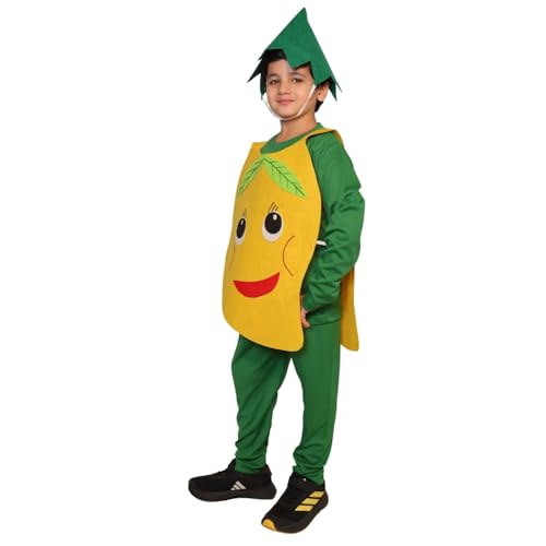 Image of Kaku Fancy Dresses Fruit and Vegetable Costume Paper Cutout with Cap For Kids | Healthy Food Costume For Boys & Girls (Tracksuit Not Included)