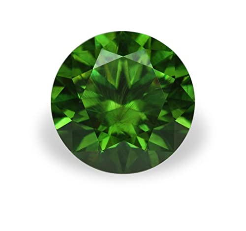 Zircon vert pierre précieuse de collection 8,25 carats taille ovale