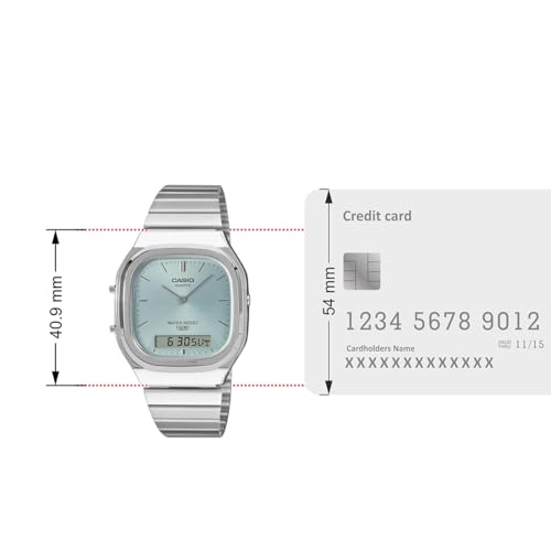 Image of Casio Vintage AQ-240E-2ADF Analog-Digital Light Blue Watch Unisex (D429)