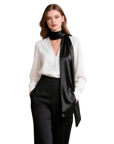 Foulard en soie femme d'exception : étole de luxe unie 180x90 pour costume
