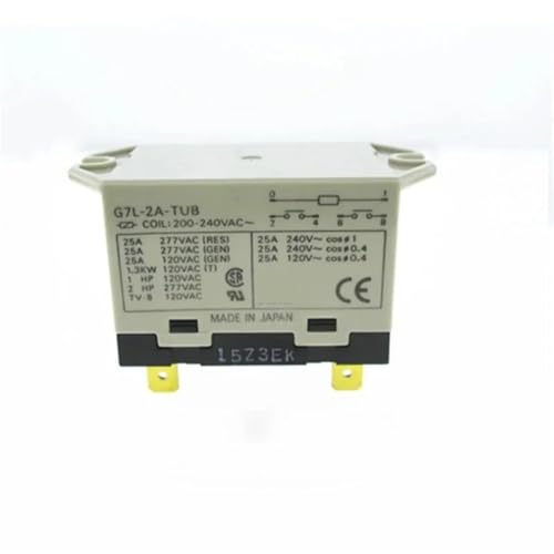 Relais G7L-2A-TUB 200 VCA-240 VCA inverseur 25 A pour tableau de contrôle thermique