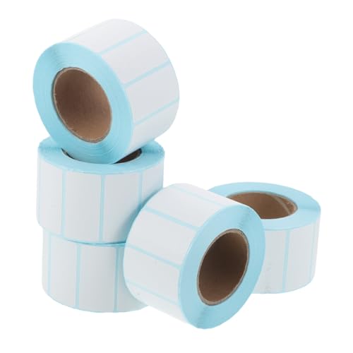 BEBEMOKO 5 ロール巻感熱紙ラベル 耐油 耐水性付き ティア 熱転写シール 巻 産業