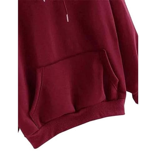 Image of Clotth Theory Women's Cotton Fleece Hooded Neck Sweatshirt | Hoodie Jacket with Kangaroo Pocket