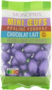 Monoprix Mini Œufs praliné fondant 250g