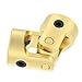 Brass Universal Joint Mini Coupling, gimbaI Coupling Easy to Clean for Industrial Accessories 1piece