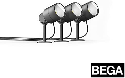 BEGA84393 3 x Garden Projectors LED 230V 14W 3000K Outdoor IP65
