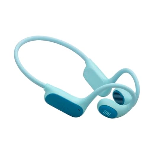 JBL Junior Free Kabellose Open-Ear-Kopfhörer für Kinder, leichtes und Robustes Design, bis zu 10 Std. Akkulaufzeit, Kindersicherung, JBL OpenSound and Safe Sound-Technologie, Türkis