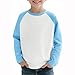 Boys Girls Kids Color Blocking T Shirts Long Sleeve Round Neck Top Tees niños niñas ropa