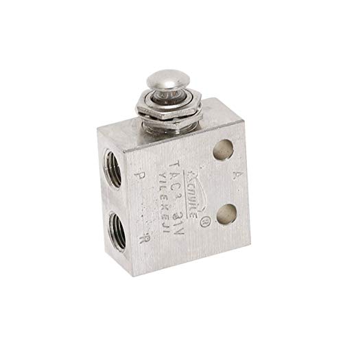 Válvula de parada de agua de 1/8" contra fugas con botón mecánico de metal 3