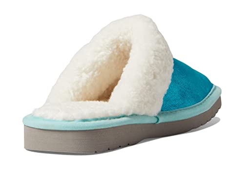 Image of ARIAT Women's Jackie Square Toe Warm Soft Genuine Suede Leather Indoor Outdoor Slippers with Plush Collar