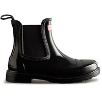 Hunter Commando Gloss Womens Wellies Black 6 UK