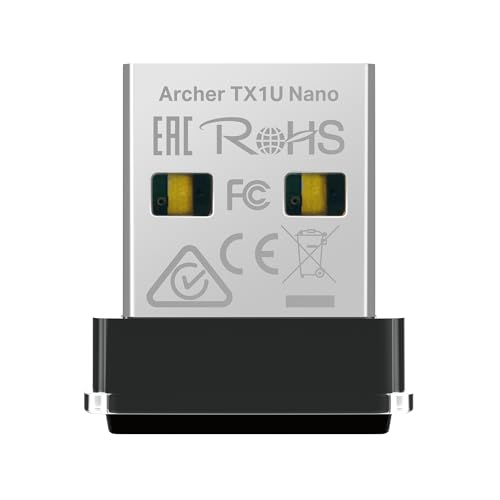 TP-Link Archer TX1U Nano WLAN Adapter für PC, Wi-Fi 6 AX300 WLAN-Stick, Plug & Play, Nano-Größe, MU-MIMO, Access-Point-Modus, Kompatibel mit Windows und Linux (Kernel 3.10 und höher)