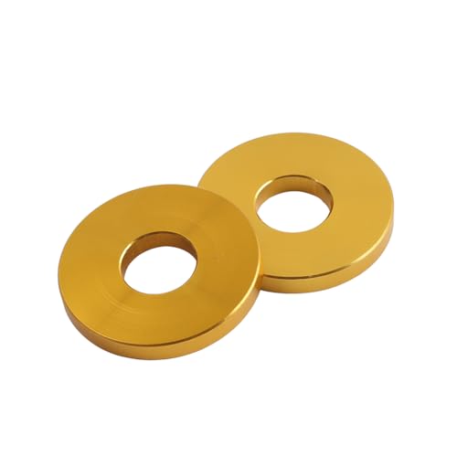 CNxinn10 Decorative Spacer Saddlebag Crash Bar Gold Aluminum for Road Glide, for saddlebag guards 1 Pair