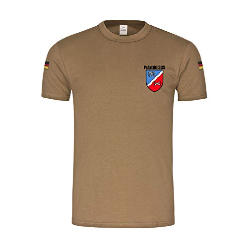 T-shirt militaire grande taille XX-Large PzArtBtl 335 Bundeswehr vert