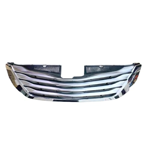 MUBUKVKGPA 用 シエナ 2010-2017 フロントラジエーター クロームグリル バンパーマスク ミディアムネット レーシング オート 車のフロントグリル ラジエーター(Electroplated)