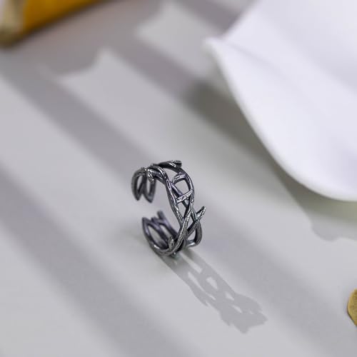 Bagues de pouce ouvert argent 925 style rétro vintage masculin
