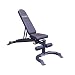 Body-Solid GFID100 Adjustable 600 lbs. Capacity Flat, Incline, and Decline Weight Bench for Strength Training, Stretching, Ab Exercises, and Dumbbell Curls