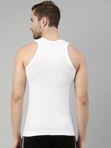 Image of Dixcy Scott Originals Clasz Vest | 100% Combed Cotton | Men's Vest | No-Peep Neckline | Breathable, Sweat Absorbent Vest for Men | Cut Away Back Arm Hole | Innerwear for Man | Pack of 5