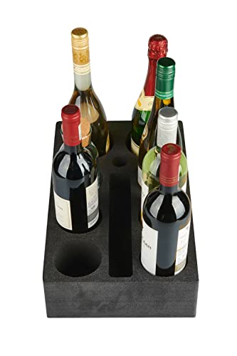 Support bouteilles en mousse anti-bruit pour trajet en caravane