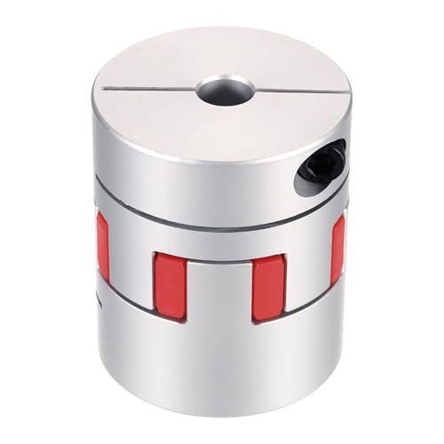 QUARKZMAN Flexible Wellenkupplung 10mm bis 19mm Aluminium Pflaumekupplung L50 x D40mm Klauenkupplung Spinne Wellenverbinder für 3D Drucker DIY CNC Maschine Schrittmotor