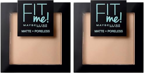 MAYBELLINE Polvo Mate y Poroso, Tono 130 Buff Beige, 9 g (Paquete de 2)