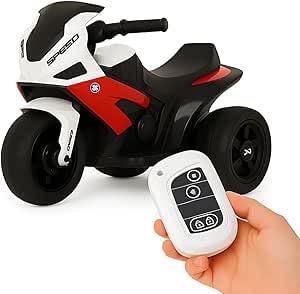 Mini Moto Elétrica Infantil 6 V Kidino com Controle Remoto-Bateri...