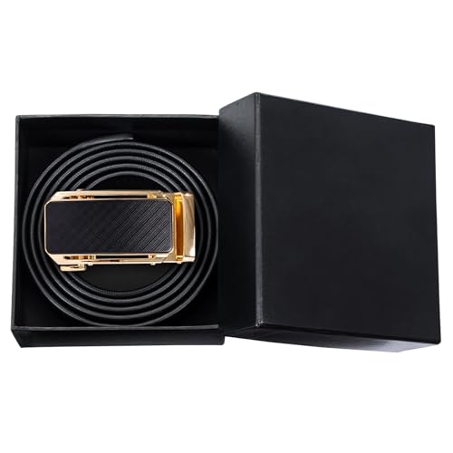 Barry.Wang Men's Belt,Slide Ratchet Belt For Gift Men Dress Pant Shirt Oxfords 1 3/8" Casual,Trim To Fit2