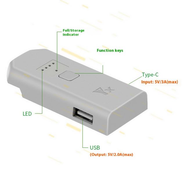 Coyktonty Battery Charger for DJI NEO with Storage and Discharge Modes,Supports Single Battery Charging
