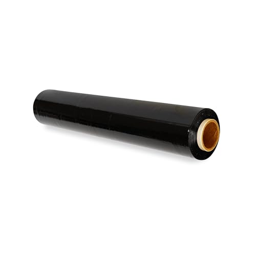 400mm x 150m Premium Black Pallet Shrink Stretch Wrap: Ideal for Moving Home Furniture Luggage and Parcel Packaging Cling Film