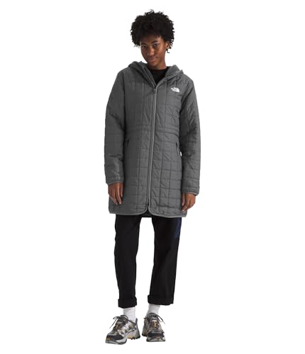 The North Face Women's Junction Insulated Parka | Winter Jacket Packed with Insulation, Water Repellent Finish & Secure Zip Hand Pockets, Smoked Pearl, X-Large