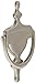 Rockwood 611.15 Brass Door Knocker, 3-5/8" Width x 6-3/4" Height, Satin Nickel Plated Clear Coated Finish