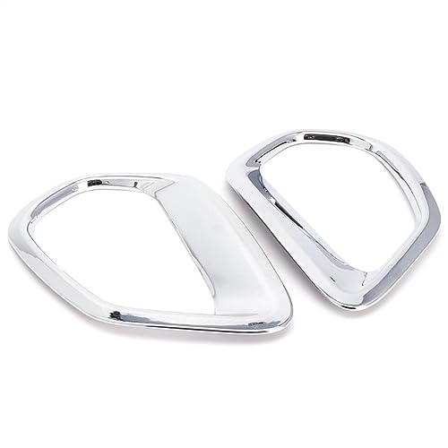 Rejilla de luz antiniebla para coche Mitsubishi Outlander 2016 2017, cubiertas cromadas 2uds