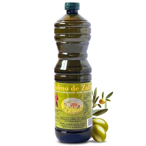 Aceite de Oliva Virgen Extra 1 Litro Premium sin Filtrar – AOVE 100% Reserva Familiar de Molino de Zafra – Cosecha Tradicional, Primera Prensada en Frío, Calidad Gourmet (MZ 1 litro (1 unidad))
