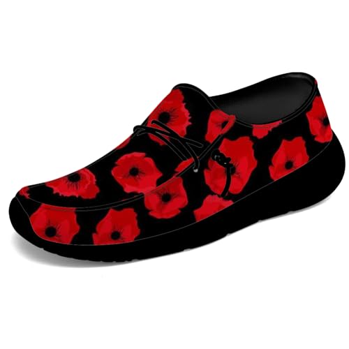 Floral Print Loafers Women Poppy Slip-on Shoes Walking Shoes Gifts for Women Men3