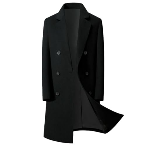Trench long double face en laine homme au drapé prestigieux