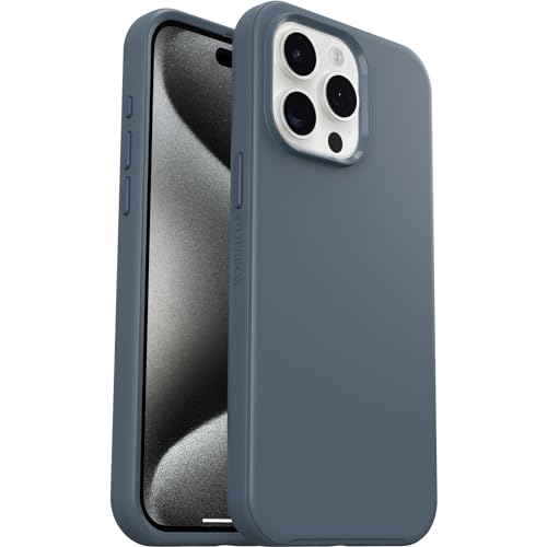 Image of OtterBox iPhone 15 Pro MAX (Only) Symmetry Series Case - BLUETIFUL (Blue), Snaps to MagSafe, Ultra-Sleek, Raised Edges Protect Camera & Screen