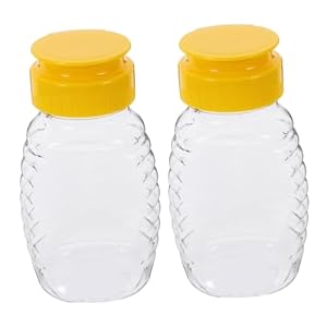 JECOMPRIS 2 Szt. Plastikowe Słoiki do Miodu