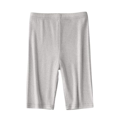 Pbawab Baby and Toddler Girls' Cotton Bike Shorts Solid Cotton Bike Shorts Soft Pull-On Safety Shorts Comfy Soft Clothes Gray