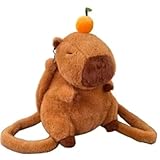 Mochila de Pelúcia Capivara Super Fofa e Macia Ideal Para o Dia a Dia Compacta e Espaçosa ideal para Crianças Adolescentes ou Adulto