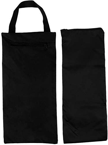 Paquete de 2 sacos de arena sin relleno para yoga y pilates, 4 bolsas de arena resistentes para entrenamiento de peso, bolsa vacía con asa de transporte resistente