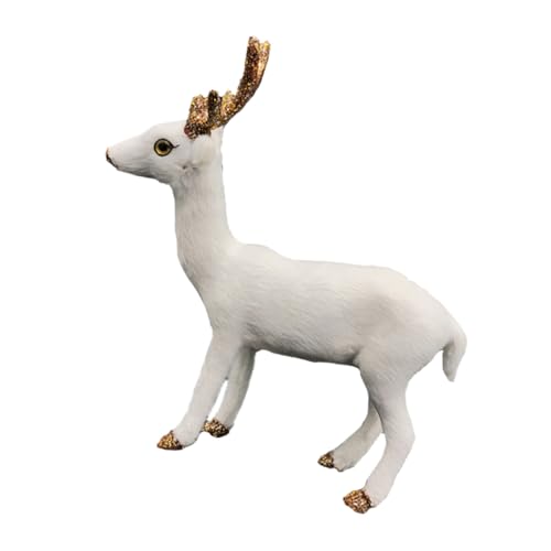 NOLITOY Figurine de Renne Miniature Jouet Animaux Artificiels pour Décoration de Bureau Maison