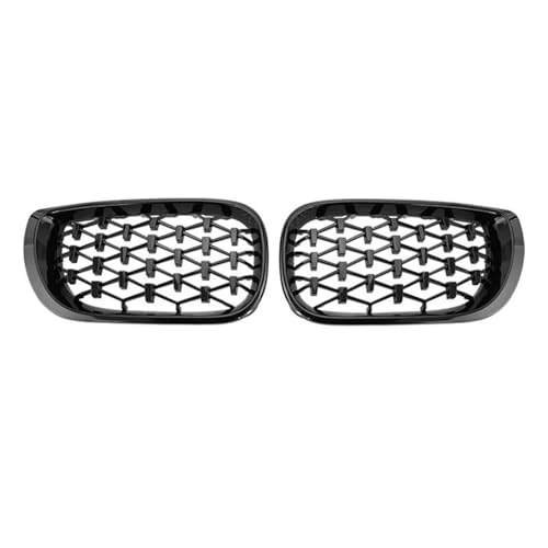 Calandre en diamant BMW E46 318i 320i 325i 2002-2004 noir brillant