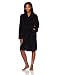 Hotel Spa Seven Apparel, Collection, Herringbone Textured Plush Robe, Black, 41 inches