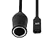 SinLoon USB C to Cigarette Lighter Adapter，15V USB Type-C Female Plug to Cigarette Lighter Adapter Cable,Work with a 45w ~ 100W PD USBC Charger,for Dash Cam, GPS, Car Led Light Strips(15V, 15cm)