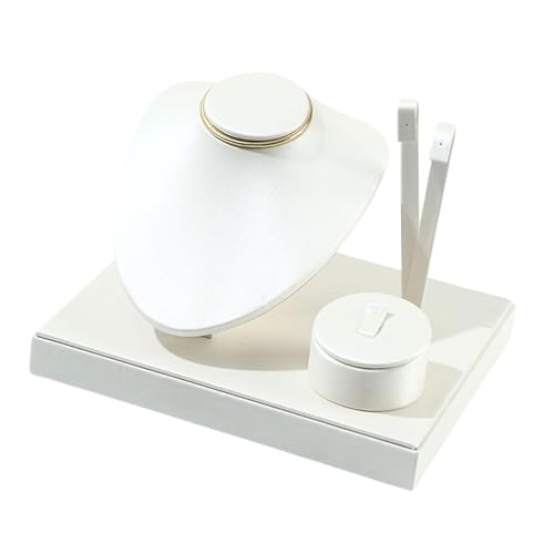 LOVIVER Exhibidor de Joyas, Soporte para Pendientes, combinación múltiple, Busto, Vitrina para Regalo, tocador, Dormitorio, colección para Mujer, Blanco