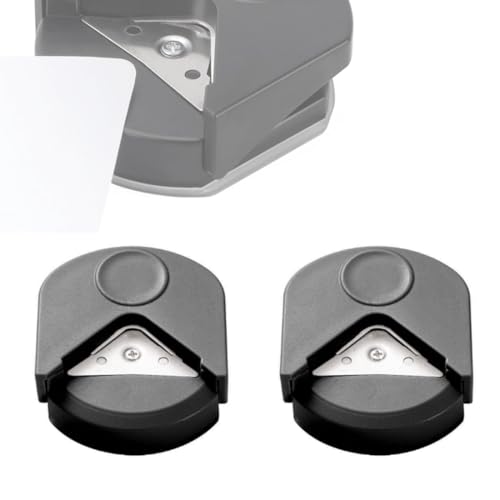 GXGM 2 Piezas Mini Handheld Angle Die Set, Troquel de Papel y Punzón Decorativo