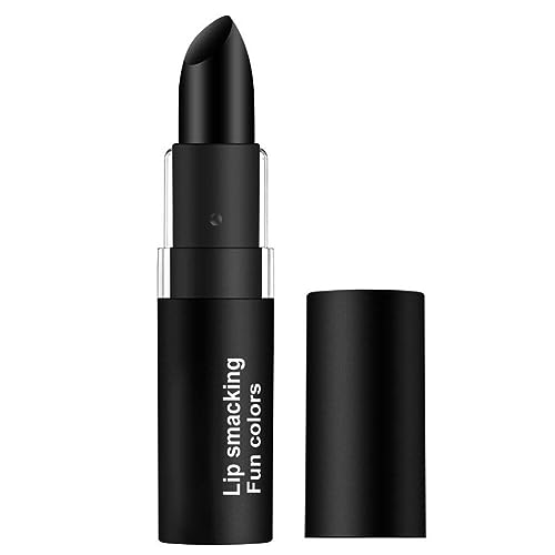 Schwarzer Lippenstift Halloween Matte Langlebiger Lippenstift Feuchtigkeitscreme Glattes Lippenstangen Samt Wasserfest Black Lipstick für Party Makeup Style7