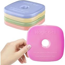 Magic Gel 5 x Placas de hielo para nevera portátil o bolsa térmica porta alimentos | Bloques congelador acumuladores de frío pequeños y reutilizables | Ideal para fiambrera del trabajo o infantil