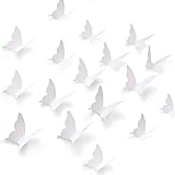 ?Fácil de usar? Las pegatinas de pared 3D Butterfly blancas son adecuadas para cualquier superficie limpia y plana. Después de doblar la pared de la mariposa en forma de cuerpo, use la pegatina de esponja adjunta para pegar.